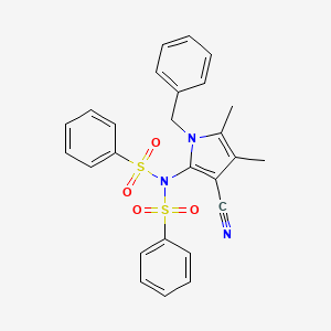 N-(1-benzyl-3-cyano-4,5-dimethyl-1H-pyrrol-2-yl)-N-(phenylsulfonyl)benzenesulfonamide