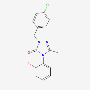 2-(4-chlorobenzyl)-4-(2-fluorophenyl)-5-methyl-2,4-dihydro-3H-1,2,4-triazol-3-one