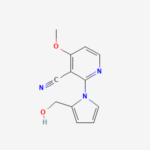 2-[2-(hydroxymethyl)-1H-pyrrol-1-yl]-4-methoxynicotinonitrile