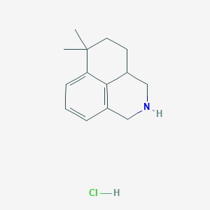 6,6-Dimethyl-1,2,3,3a,4,5-hexahydrobenzo[de]isoquinoline;hydrochloride