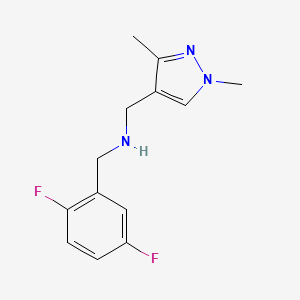 N-(2,5-Difluorobenzyl)-1-(1,3-dimethyl-1H-pyrazol-4-yl)methanamine