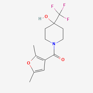 (2,5-Dimethylfuran-3-yl)(4-hydroxy-4-(trifluoromethyl)piperidin-1-yl)methanone