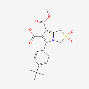 Dimethyl 5-(4-tert-butylphenyl)-2,2-dioxo-1,3-dihydropyrrolo[1,2-c][1,3]thiazole-6,7-dicarboxylate