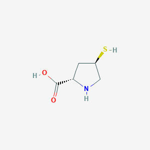 molecular formula C5H9NO2S B2692406 (4R)-4-巯基-L-脯氨酸 CAS No. 1067274-85-4