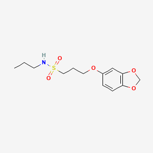 3-(benzo[d][1,3]dioxol-5-yloxy)-N-propylpropane-1-sulfonamide