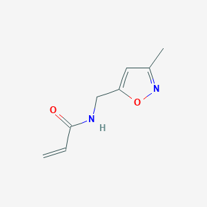 molecular formula C8H10N2O2 B2692418 N-[(3-methyl-1,2-oxazol-5-yl)methyl]prop-2-enamide CAS No. 1248252-81-4