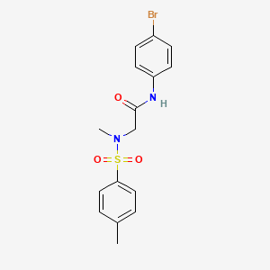 N-(4-bromophenyl)-2-[methyl-(4-methylphenyl)sulfonylamino]acetamide