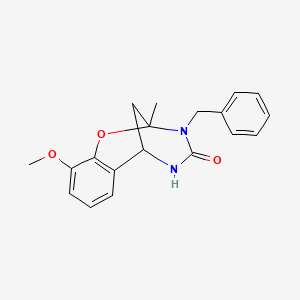 3-benzyl-10-methoxy-2-methyl-5,6-dihydro-2H-2,6-methanobenzo[g][1,3,5]oxadiazocin-4(3H)-one