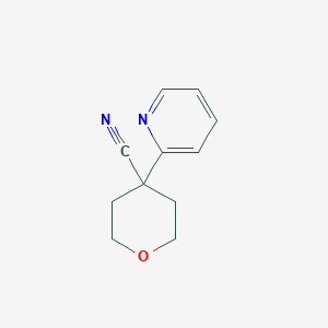 molecular formula C11H12N2O B2692485 4-(pyridin-2-yl)tetrahydro-2H-pyran-4-carbonitrile CAS No. 1368615-99-9