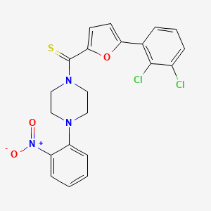 (5-(2,3-Dichlorophenyl)furan-2-yl)(4-(2-nitrophenyl)piperazin-1-yl)methanethione