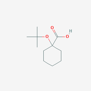 molecular formula C11H20O3 B2692500 1-[(2-Methylpropan-2-yl)oxy]cyclohexane-1-carboxylic acid CAS No. 1251284-53-3