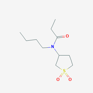 N-butyl-N-(1,1-dioxidotetrahydrothiophen-3-yl)propionamide