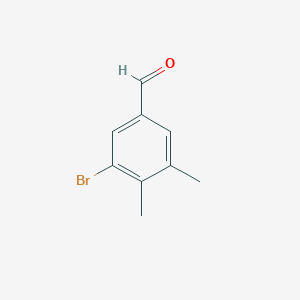 molecular formula C9H9BrO B2692504 3-溴-4,5-二甲基苯甲醛 CAS No. 1407522-47-7