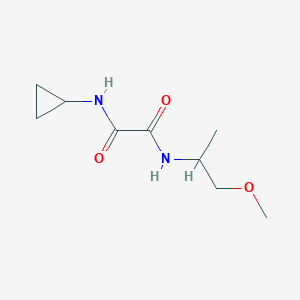 molecular formula C9H16N2O3 B2692510 N1-cyclopropyl-N2-(1-methoxypropan-2-yl)oxalamide CAS No. 941963-42-4