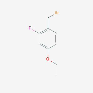 molecular formula C9H10BrFO B2692512 1-(Bromomethyl)-4-ethoxy-2-fluorobenzene CAS No. 887338-81-0