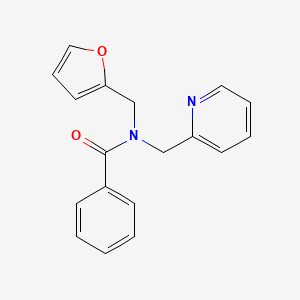 molecular formula C18H16N2O2 B2692513 N-(furan-2-ylmethyl)-N-(pyridin-2-ylmethyl)benzamide CAS No. 1286727-48-7