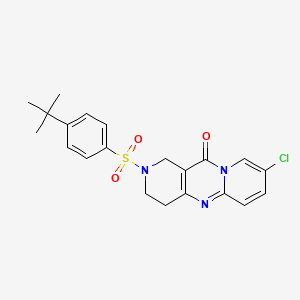 2-((4-(tert-butyl)phenyl)sulfonyl)-8-chloro-3,4-dihydro-1H-dipyrido[1,2-a:4',3'-d]pyrimidin-11(2H)-one