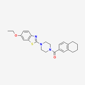 (4-(6-Ethoxybenzo[d]thiazol-2-yl)piperazin-1-yl)(5,6,7,8-tetrahydronaphthalen-2-yl)methanone