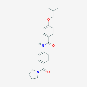 4-isobutoxy-N-[4-(1-pyrrolidinylcarbonyl)phenyl]benzamide