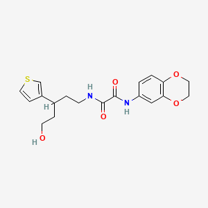 N1-(2,3-dihydrobenzo[b][1,4]dioxin-6-yl)-N2-(5-hydroxy-3-(thiophen-3-yl)pentyl)oxalamide