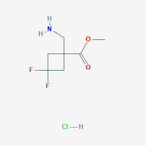 Methyl 1-(aminomethyl)-3,3-difluorocyclobutane-1-carboxylate hcl