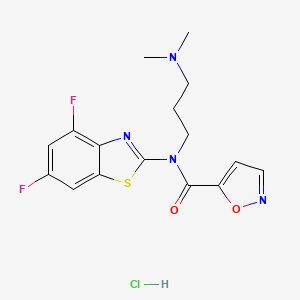 N-(4,6-difluorobenzo[d]thiazol-2-yl)-N-(3-(dimethylamino)propyl)isoxazole-5-carboxamide hydrochloride