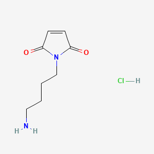 molecular formula C8H13ClN2O2 B2692555 1-(4-Aminobutyl)-1H-pyrrole-2,5-dione hydrochloride CAS No. 952292-18-1