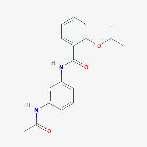 molecular formula C18H20N2O3 B269257 N-[3-(acetylamino)phenyl]-2-isopropoxybenzamide 