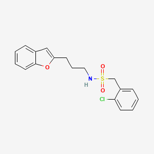 N-[3-(1-benzofuran-2-yl)propyl]-1-(2-chlorophenyl)methanesulfonamide