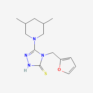 5-(3,5-dimethylpiperidin-1-yl)-4-(furan-2-ylmethyl)-4H-1,2,4-triazole-3-thiol