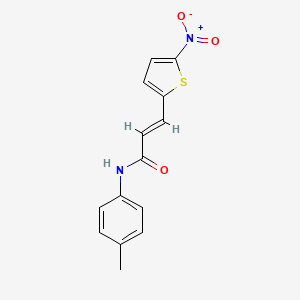 (E)-3-(5-nitrothiophen-2-yl)-N-(p-tolyl)acrylamide