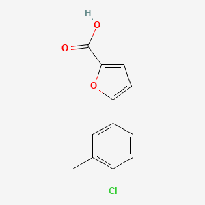 molecular formula C12H9ClO3 B2692593 5-(4-氯-3-甲基苯基)呋喃-2-羧酸 CAS No. 2092840-63-4