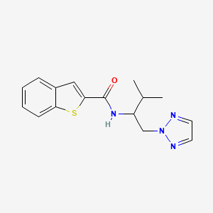 molecular formula C16H18N4OS B2692609 N-(3-methyl-1-(2H-1,2,3-triazol-2-yl)butan-2-yl)benzo[b]thiophene-2-carboxamide CAS No. 2034267-55-3