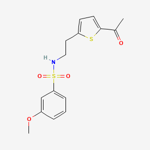 N-(2-(5-acetylthiophen-2-yl)ethyl)-3-methoxybenzenesulfonamide