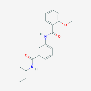 molecular formula C19H22N2O3 B269262 N-{3-[(sec-butylamino)carbonyl]phenyl}-2-methoxybenzamide 