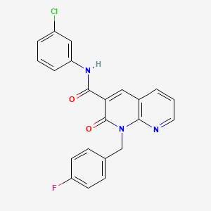 N-(3-chlorophenyl)-1-(4-fluorobenzyl)-2-oxo-1,2-dihydro-1,8-naphthyridine-3-carboxamide
