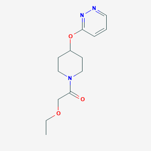 molecular formula C13H19N3O3 B2692630 2-Ethoxy-1-(4-(pyridazin-3-yloxy)piperidin-1-yl)ethanone CAS No. 1798024-59-5
