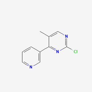 molecular formula C10H8ClN3 B2692647 2-氯-5-甲基-4-吡啶-3-基嘧啶 CAS No. 1515686-59-5