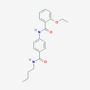 molecular formula C20H24N2O3 B269265 N-{4-[(butylamino)carbonyl]phenyl}-2-ethoxybenzamide 