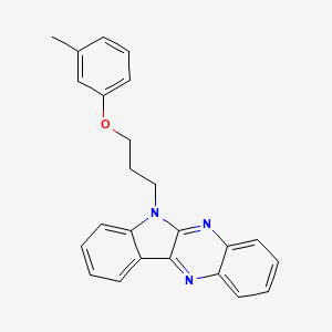 molecular formula C24H21N3O B2692656 6-[3-(3-甲基苯氧基)丙基]-6H-吲哚并[2,3-b]喹喔啉 CAS No. 637756-32-2