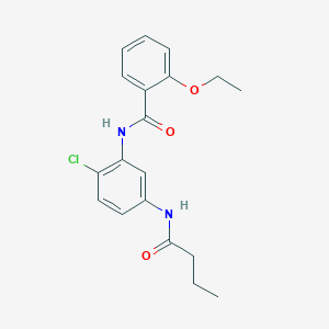 molecular formula C19H21ClN2O3 B269266 N-[5-(butyrylamino)-2-chlorophenyl]-2-ethoxybenzamide 