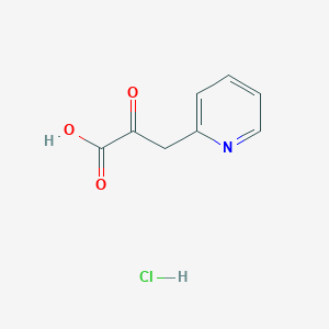 molecular formula C8H8ClNO3 B2692674 2-氧代-3-(吡啶-2-基)丙酸盐酸盐 CAS No. 925460-25-9