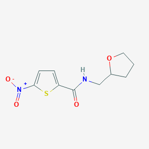 molecular formula C10H12N2O4S B2692681 5-nitro-N-[(oxolan-2-yl)methyl]thiophene-2-carboxamide CAS No. 726164-66-5