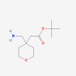 Tert-butyl 2-[4-(aminomethyl)oxan-4-yl]acetate