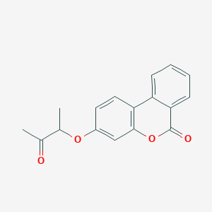 molecular formula C17H14O4 B2692692 3-(1-methyl-2-oxopropoxy)-6H-benzo[c]chromen-6-one CAS No. 314744-71-3