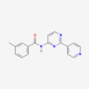 molecular formula C17H14N4O B2692695 3-甲基-N-[2-(4-吡啶基)-4-嘧啶基]苯甲酰胺 CAS No. 478039-44-0