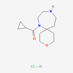 Cyclopropyl(3-oxa-7,10-diazaspiro[5.6]dodecan-7-yl)methanone;hydrochloride