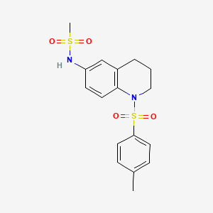 N-(1-tosyl-1,2,3,4-tetrahydroquinolin-6-yl)methanesulfonamide