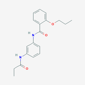 molecular formula C19H22N2O3 B269273 N-[3-(propionylamino)phenyl]-2-propoxybenzamide 