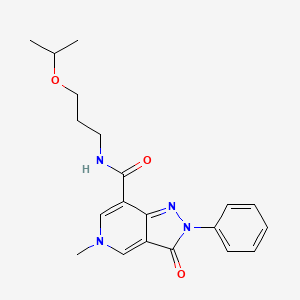 N-(3-isopropoxypropyl)-5-methyl-3-oxo-2-phenyl-3,5-dihydro-2H-pyrazolo[4,3-c]pyridine-7-carboxamide